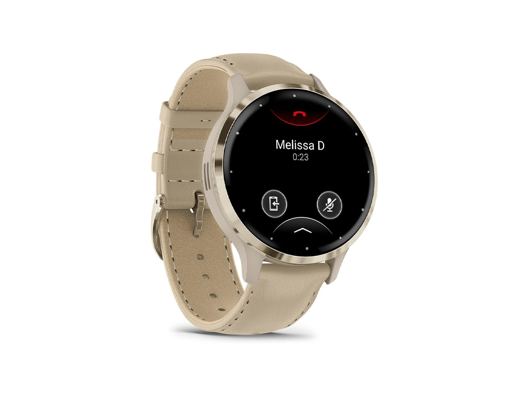 Garmin Venu 3s GPS Smartwatch Soft Gold Stainless Steel Bezel With French Grey Case and Leather Band (includes French Gray silicone band) 41mm in Qatar Garmin Venu 3s GPS Smartwatch Soft Gold Stainless Steel Bezel With French Grey Case and Leather Band (includes French Gray silicone band) 41mm in Qatar